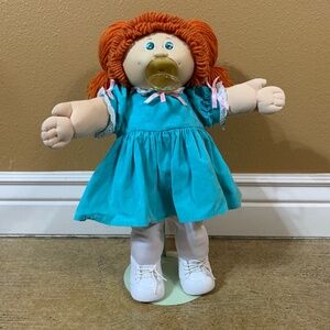 Vintage Cabbage Patch Kids Girl Doll With Pacifier